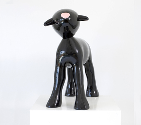 fibreglass, 124cm x 59cm x 115cm