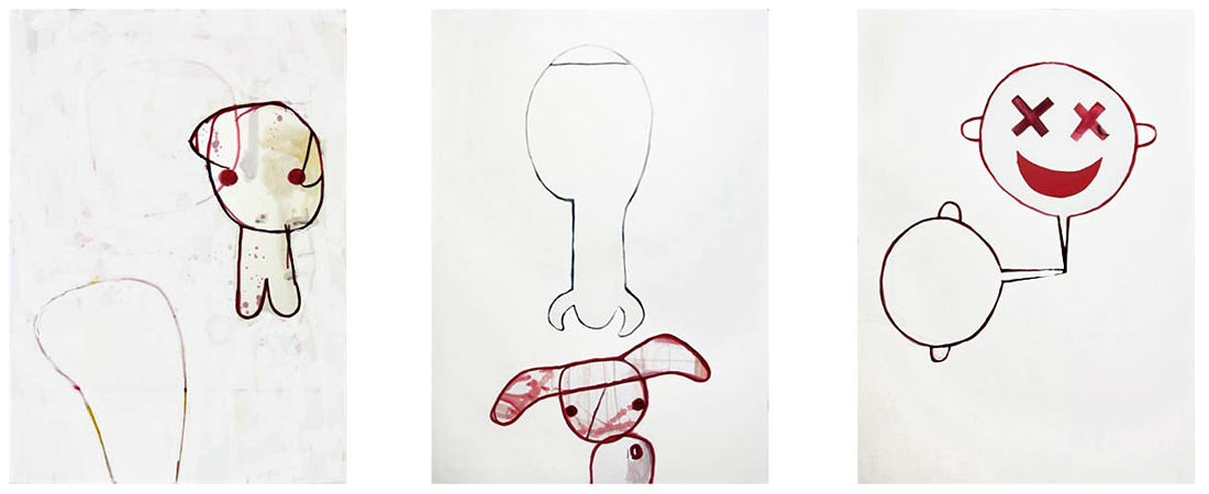 oil and enamel on paper